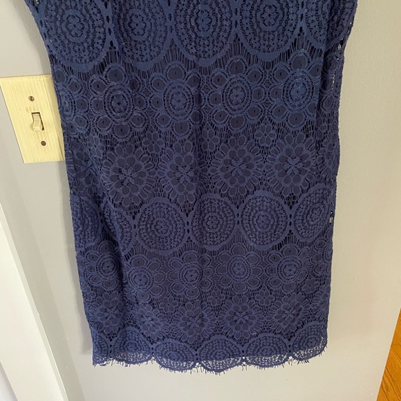 Navy Lace Dress - Picture 4 of 5